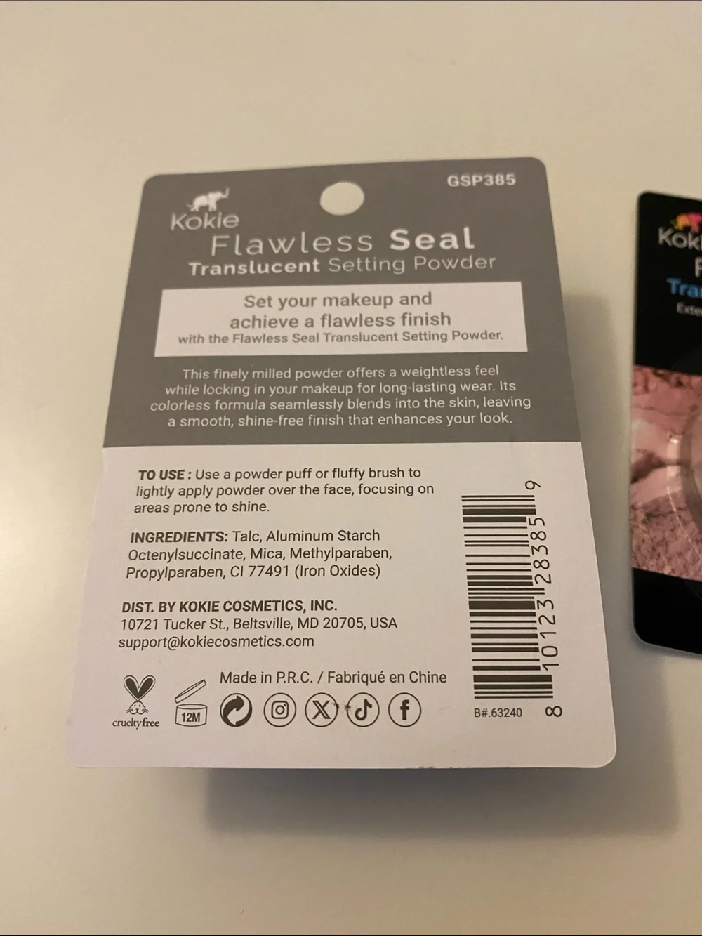 Kokie Flawless Seal Translucent Setting Powder Set